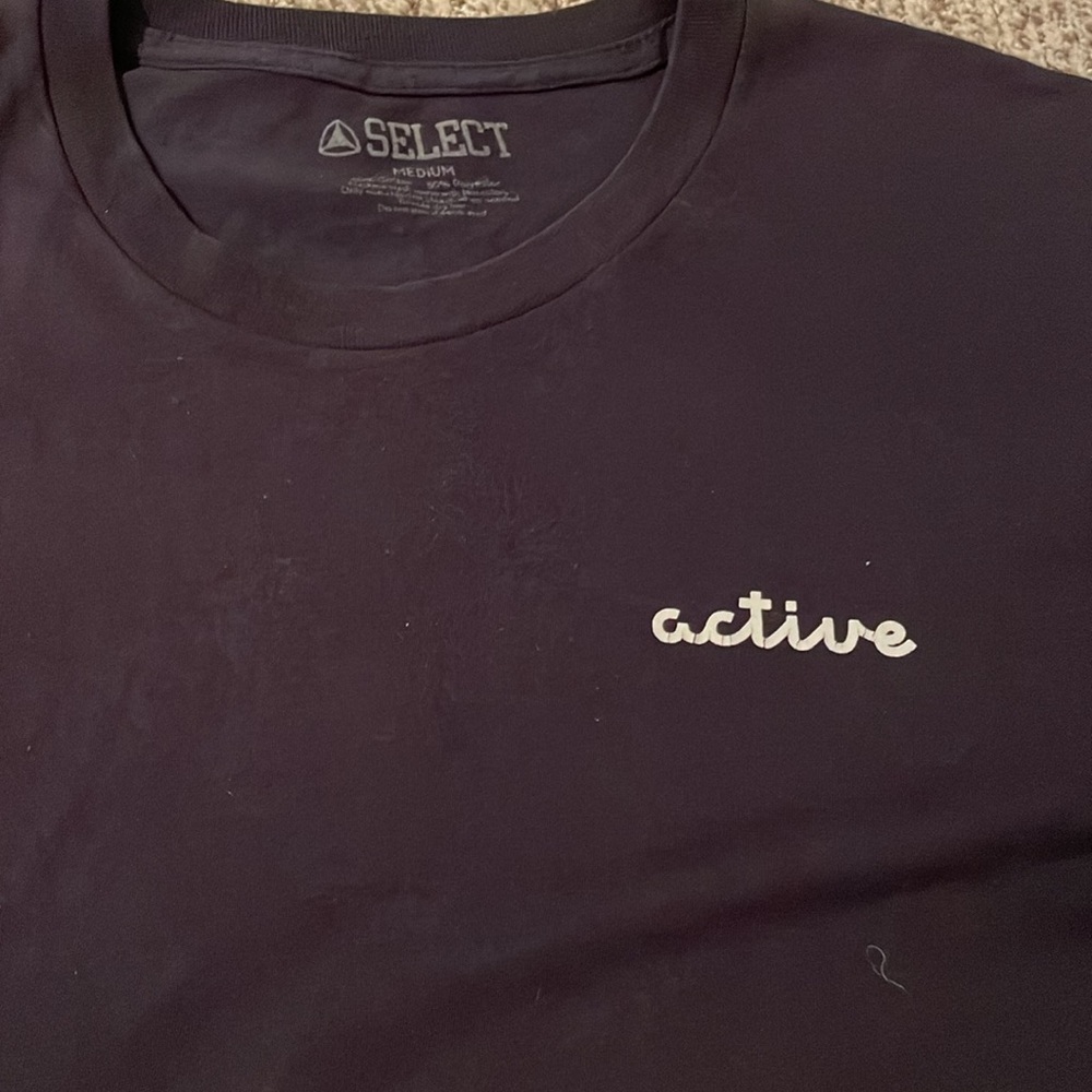 Men’s “active” Navy Tee - Picture 2 of 2